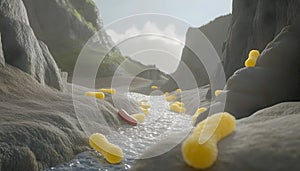 AI-Generated Bacterial Landscape