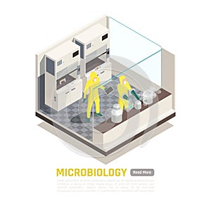 Microbiology Isometric Composition photo