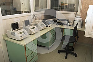 Microbiology laboratory workplace