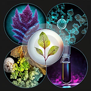 microbiology science research, concept art