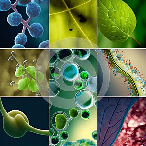 microbiology science research, concept art