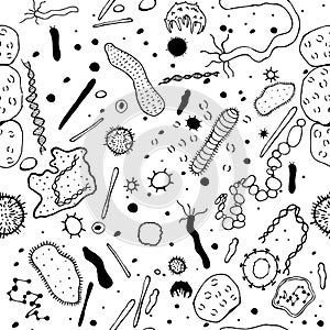 Microbiology Seamless Pattern