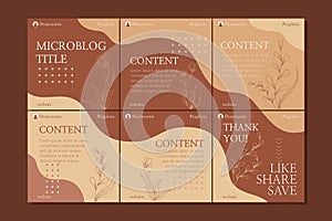 Microblog carousel slides template 4