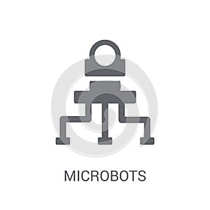 Microbots icon. Trendy Microbots logo concept on white background from Artificial Intelligence collection photo