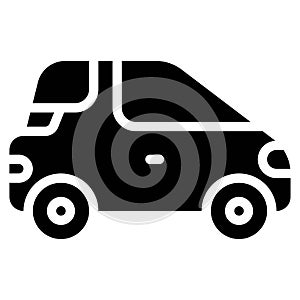 Microcar icon, transportation related vector photo