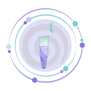 Microcentrifuge tube science vector illustration graphic icon symbol