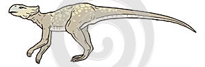 microceratus dinosaur ancient vector illustration transparent background