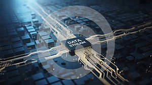 Microchip data flow circuit board data stream