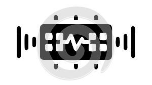 Microchip Digital Processing Unit, Advanced Electronics Vector, vector design Generative AI