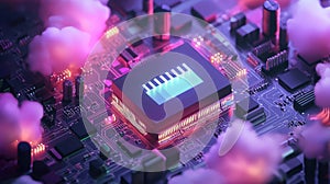 microchip emitting microcontroller