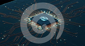 Microchip with luminous crystal core technology