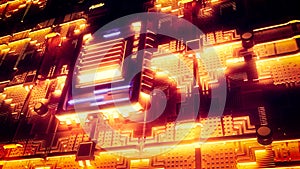 Microchip, power and speed. Presentation of the new microchip. Processor of a computer. Quantum computer.