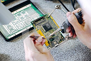 Microchip production factory