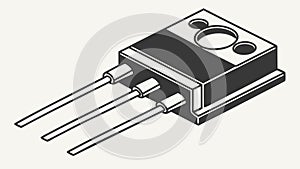 Microchip Transistor, Electronic Circuitry, vector design Generative AI