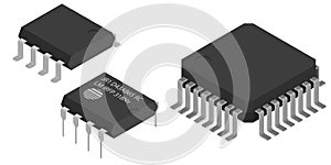 Microchips Electronic components