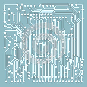 Microcircuit blue pattern