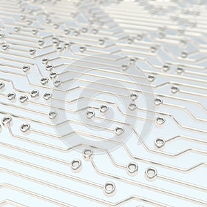 Microcircuit chip scheme as abstract background