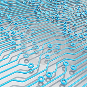 Microcircuit chip scheme as abstract background