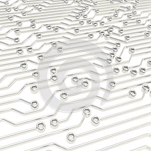 Microcircuit chip scheme as abstract background