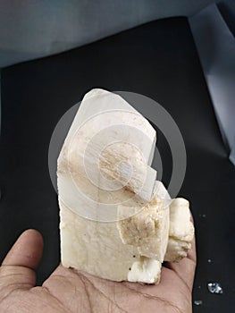 Microcline feldspar crystal with albite Mineral specimen