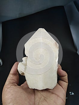 Microcline feldspar crystal with albite Mineral specimen