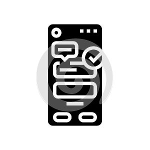 microcopy ux ui design glyph icon vector illustration