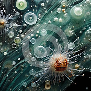 Microcosmic Ballet: Ocean Plankton in a Mesmerizing Underwater Dance