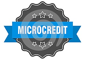 microcredit label. microcredit isolated seal. sticker. sign