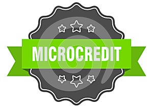 microcredit label. microcredit isolated seal. sticker. sign