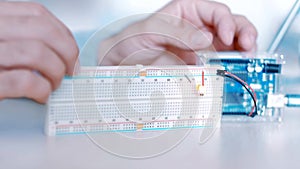 Microelectronic engineering microcontroller led