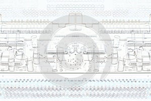 Microelectronics white background chips