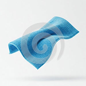 microfiber cleaning cloth on a solid white background