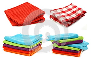 Microfiber cleaning cloths and kitchen towels