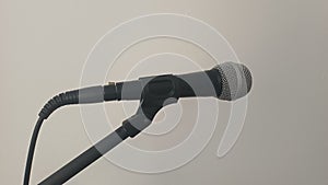 Microfone with blank background