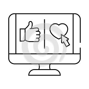 microinteractions ux ui design line icon vector illustration