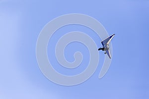 Microlight Aircraft Flying Blue