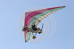 Microlight in flight