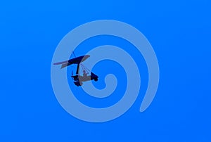 Microlight silhouette