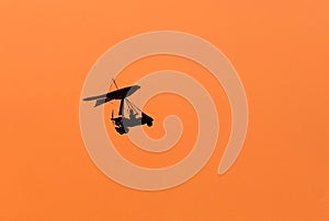 Microlight silhouette