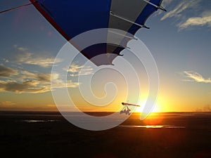 Microlight Sunset