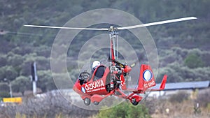 Microlight Taking Off