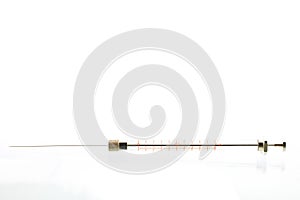 Microliter syringe with needle