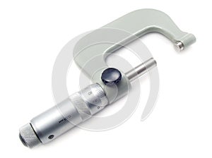 Micrometer isolated against white background