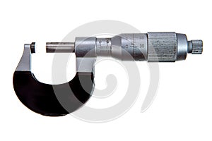 Micrometer isolated on white