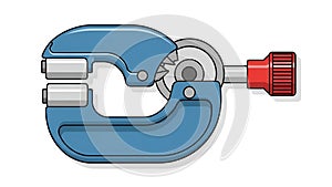 Micrometer Precision Measuring Tool Vector Illustration