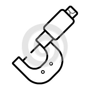 Micrometer vector icon. workhouse