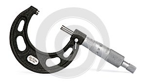 Micrometer on a white background