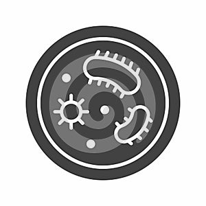 Microorganisms icon vector image.