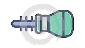Microphone Audio Input Recording Voice Icon Vector, vector design Generative AI