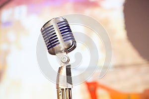 Microphone close up.